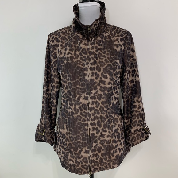 Anthracite by Muse allweather leopard print jacket - Picture 1 of 8